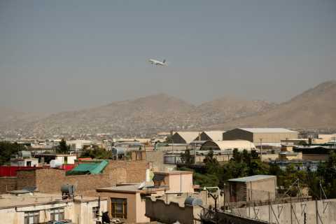 No flights are leaving or landing at Kabul’s airport, the Pentagon says.