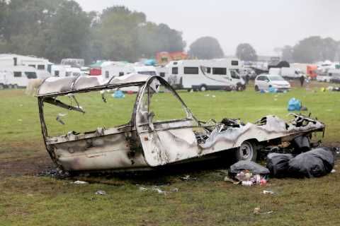 Appleby Horse Fair: Caravan torched, horse manure on roads &amp; rubbish strewn across fields in..