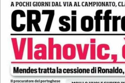 Cristiano Ronaldo ‘offers himself to Man City’ and Man Utd on transfer alert with Juventus ‘willing ..