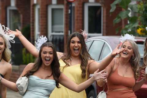 Stunning York racegoers dazzle in daring dresses on Ladies Day and soak up the party atmosphere at..
