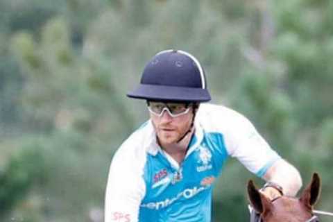 Prince Harry grins after scoring 2 goals in Sentebale charity polo match in first public appearance ..