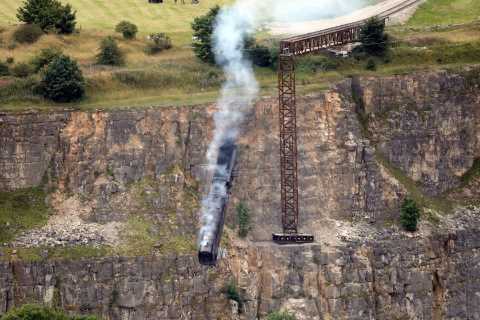 Steam train derails and plummets off cliff during filming for Mission Impossible