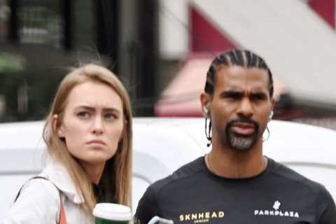 David Haye, 40, enjoys shopping trip in North London with new girlfriend, 29