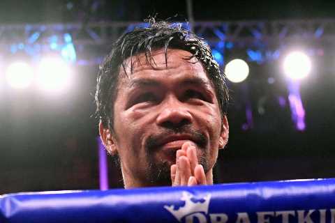 Manny Pacquiao needed eight stitches after loss to Yordenis Ugas as boxing legend shows off bruised ..