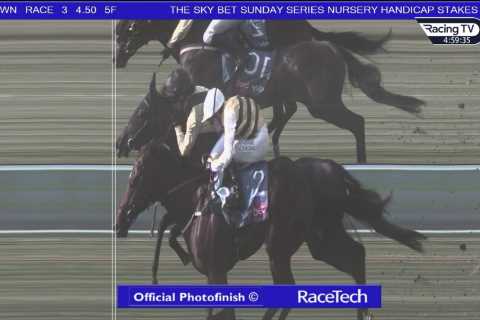 Dramatic late stumble costs horse victory at Sandown and punters lose £40,000 after backing it at..
