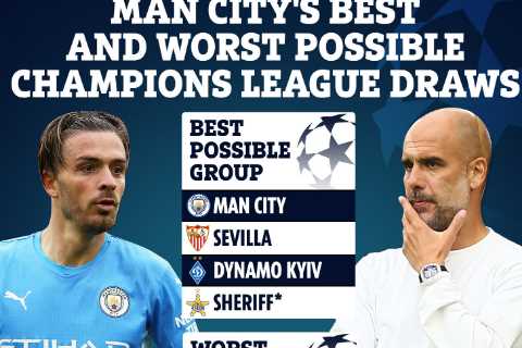 Man City’s best and worst possible Champions League draws including terrifying clash against PSG..