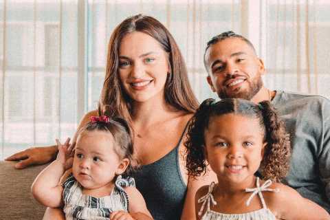 Teen Mom star Cory Wharton and Taylor Selfridge pose for adorable family photo with kids Ryder, 4,..