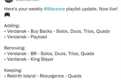 Call of Duty Warzone pulls battle royale playlists – here’s when they’re back