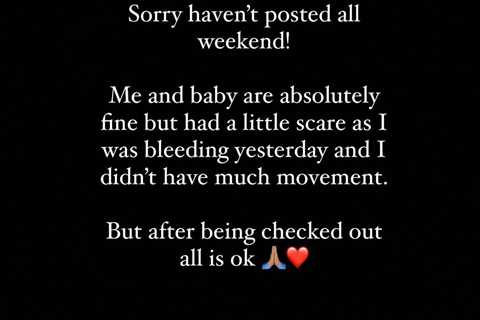 Pregnant Love Island star Malin Andersson rushes to see doctors after suffering bleeding but..