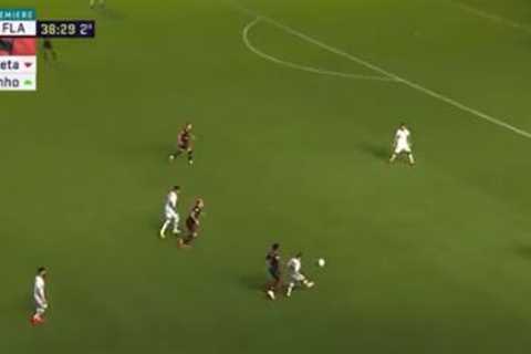 Watch Man Utd loanee Andreas Pereira score on Flamengo debut after defensive howler against Santos