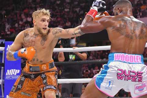 Jake Paul claims he raked in $100m from Tyron Woodley fight after beating ex-UFC star in boxing..