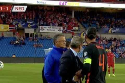 Liverpool defender Virgil van Dijk has dislocated finger popped back in on touchline in gruesome..