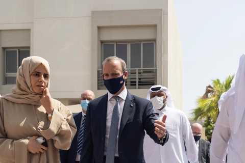 Dominic Raab touches down in Qatar for urgent Afghan talks with PSG-owning Emir