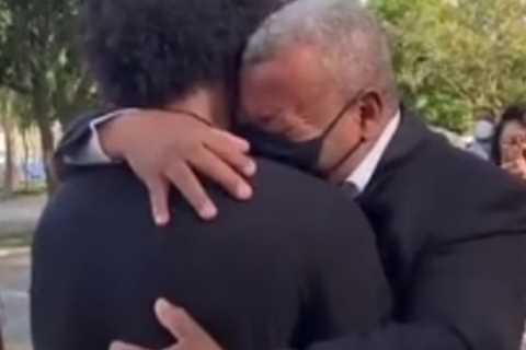 Tear-jerking moment Willian is reunited with his dad after tearing up Arsenal contract and signing..