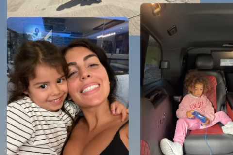 Cristiano Ronaldo’s family land in Manchester after taking private jet from Italy before he links..
