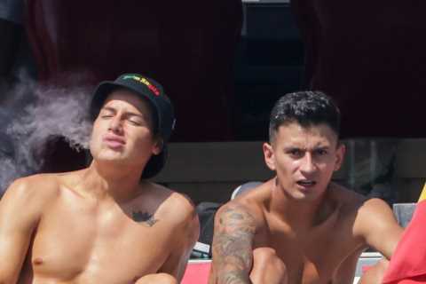 James Rodriguez vapes on boat in Ibiza as Everton outcast ‘is offered transfer exit by Istanbul..