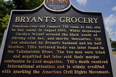 Questions Swirl After Yet Another Emmett Till Sign Comes Down