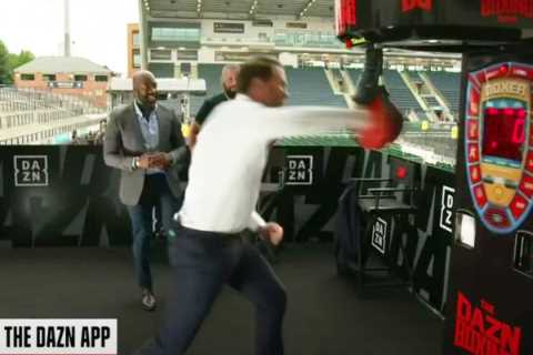 Watch Eddie Hearn smash punch machine challenge and BEAT ex-cruiserweight world champ Tony Bellew