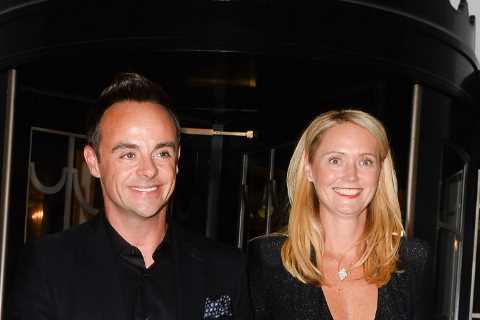 Ant McPartlin and Anne-Marie make first public appearance since wedding at David Walliams’..