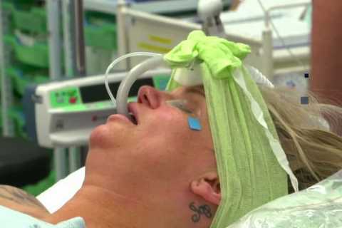 Celebrity SAS star Kerry Katona goes under the knife on TV as she has breast reduction saying ‘I’m..