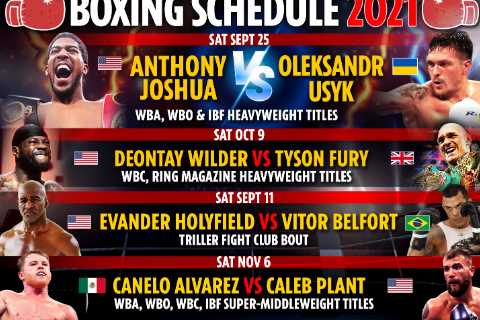 Upcoming boxing fights 2021: Fixture schedule – Haye vs Fournier, Joshua vs Usyk CONFIRMED, Fury vs ..