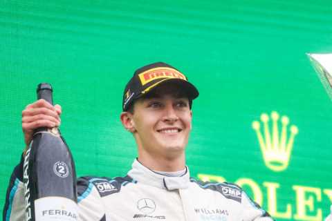 Mercedes confirm George Russell as Lewis Hamilton’s new F1 team-mate for 2022 season replacing..