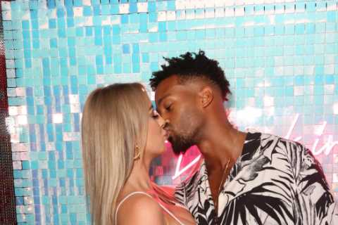 Love Island’s Faye Winter &amp; Teddy Soares can’t keep their hands off each other as they snog at..