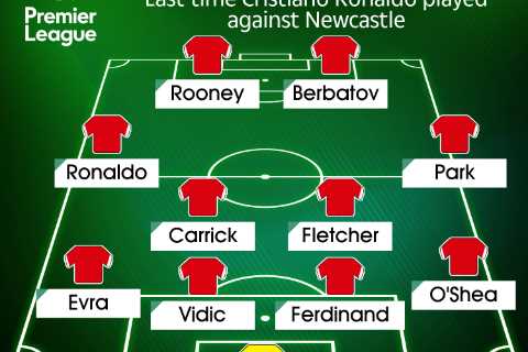 Man Utd XI last time Cristiano Ronaldo played against Newcastle as he prepares for second debut