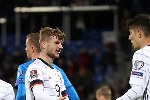 Watch Timo Werner’s shocking miss for Germany as Chelsea star cancels out his goal in 4-0 win over..