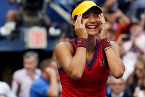 Emma Raducanu hailed by Boris Johnson and Stephen Fry as 18-year-old completes sensational US Open..