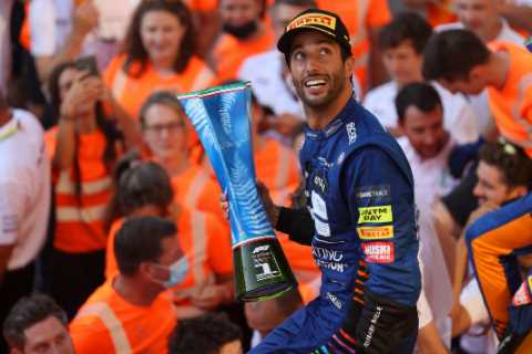 Emma Raducanu’s favourite driver Daniel Ricciardo won Italian GP despite missing bedtime to watch..