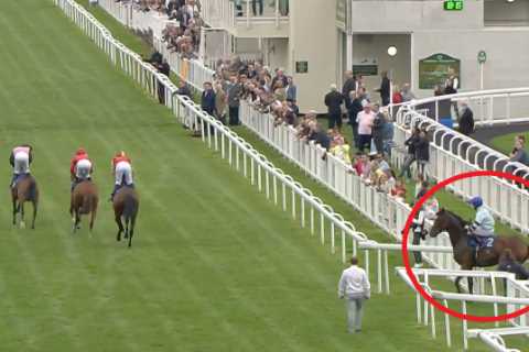 Jockey furious after other horses are given massive head start has last laugh with ‘unbelievable’..