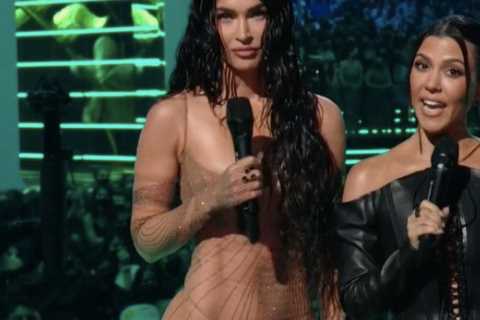 Kourtney Kardashian and Megan Fox introduce ‘future baby daddies’ Travis Barker &amp; Machine Gun..