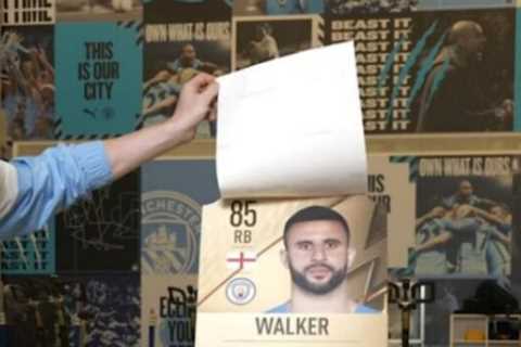Phil Foden storms off set after seeing Kyle Walker’s FIFA 22 pace stat… only to find out he has..