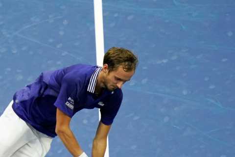 Watch Daniil Medvedev’s FIFA ‘brick fall’ celebration after winning US Open as he says ‘only..
