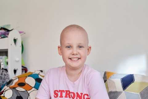 Charity brings joy to brave young cancer patient