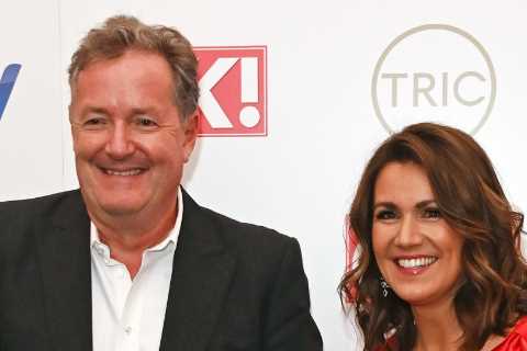 Piers Morgan wins best news presenter at TRIC Awards – beating  Good Morning Britain star Susanna..