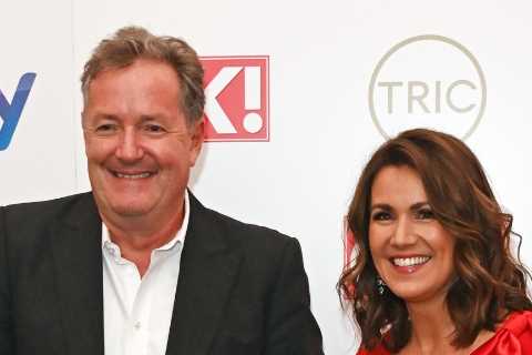 Susanna Reid congratulates Piers Morgan on his new job with The Sun and talkTV