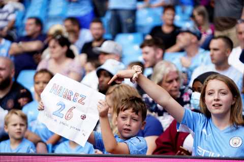 Man City fans pack Etihad for clash with Southampton after Pep Guardiola’s plea for more supporters ..