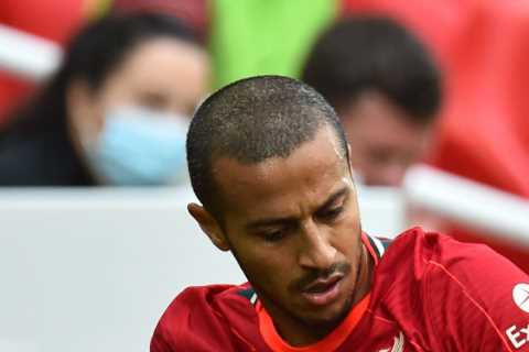 Liverpool suffer injury blow as Thiago hobbles off in win over Crystal Palace and walks straight..