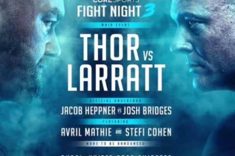 Thor vs Devon Larratt LIVE RESULTS: UK start time, live stream, TV channel and full undercard for..