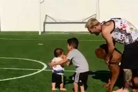 Messi, Ronaldo, Rooney and more stars who trained on their backyard pitches during coronavirus..
