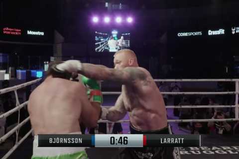 Game of Thrones star Hafthor Bjornsson calls out bitter rival Eddie Hall after easy first-round KO..