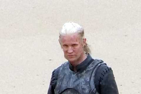 Matt Smith shows off peroxide blonde hair filming Game of Thrones prequel House of the Dragon