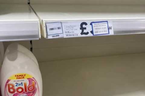 Supermarket shelves left nearly EMPTY with shortage of goods from cereal to nappies amid Brexit..