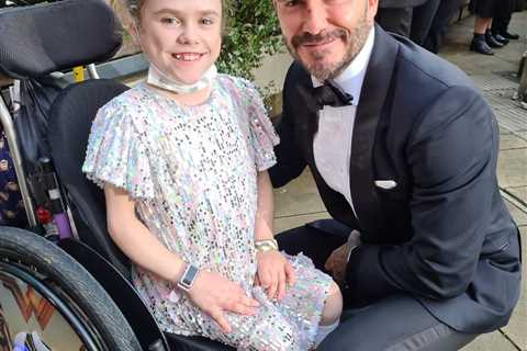 Youngest winner of Who Cares Wins award captures hearts of Prince Wills, Piers, Becks and Boris