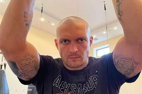 Oleksandr Usyk insists he’s more worried about son’s first month at school than fighting Anthony..