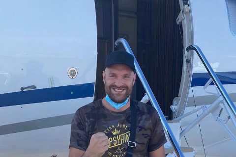Tyson Fury lands in Las Vegas to complete Deontay Wilder trilogy fight training camp with just..