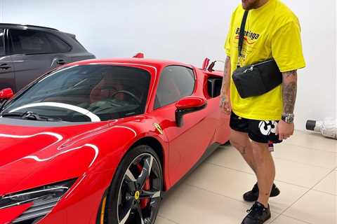Jake Paul customises his new £400,000-plus Ferrari SF90 Spider as boxing star rakes in cash after..