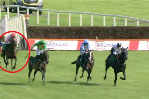 Watch race that sparked fury after jockey and horse are banned and trainer fined for finishing..